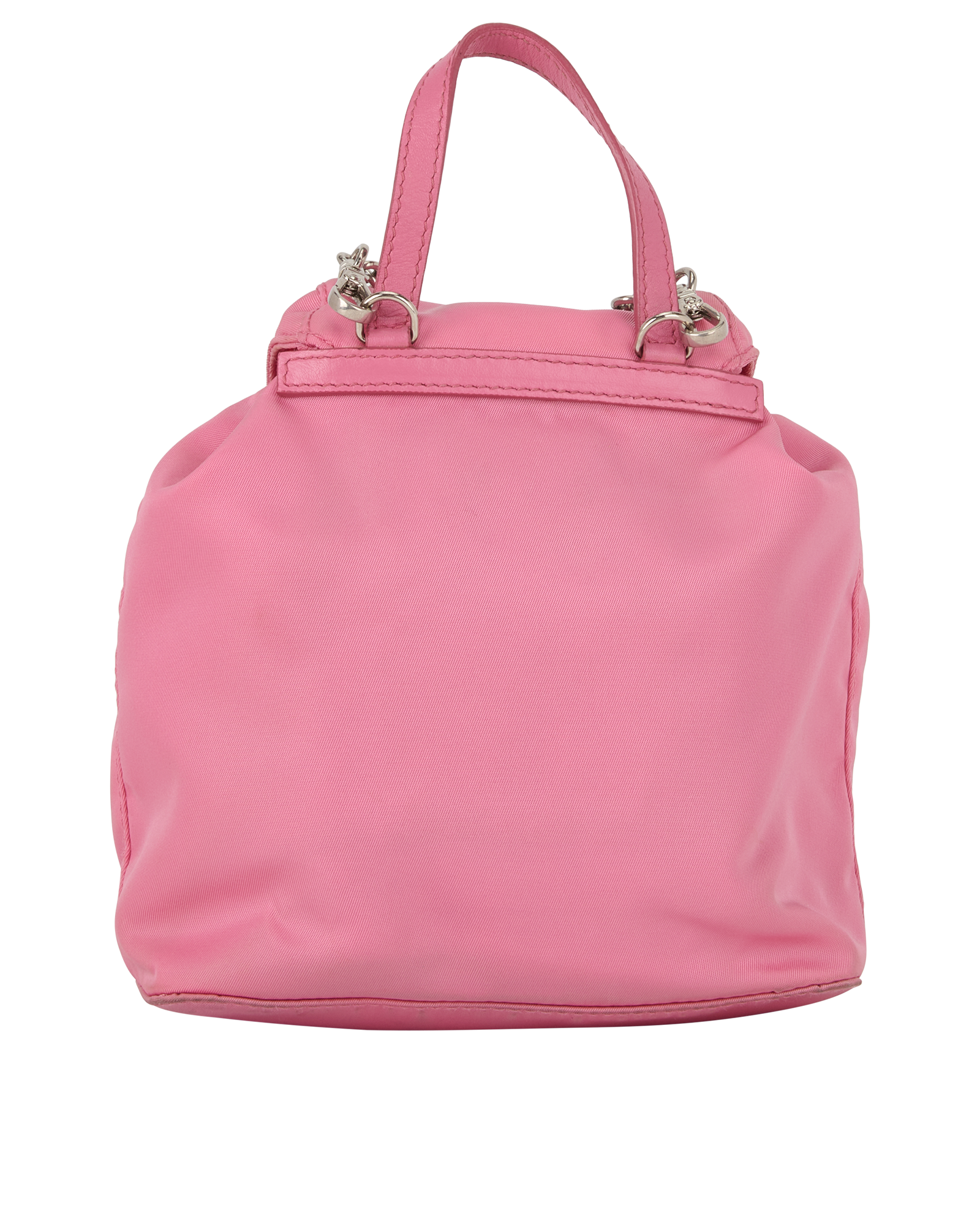 Mini Backpack Crossbody, &pound;580, Handbags, Pink, Nylon, Back view